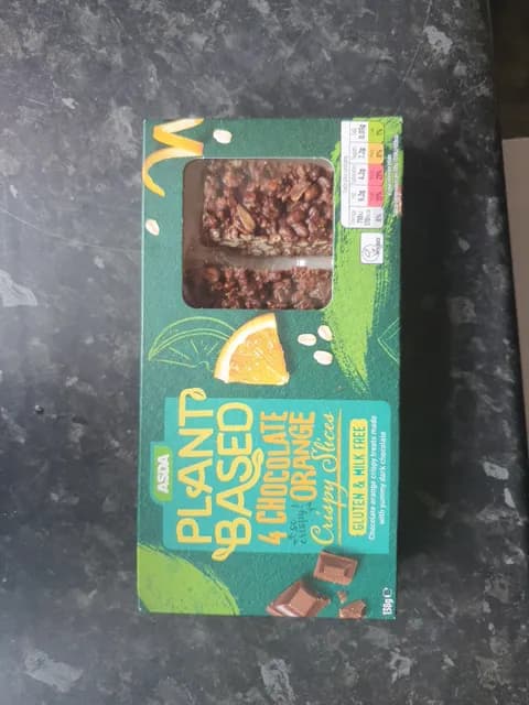 Asda Plant Based 4 Chocolate Orange Crispy