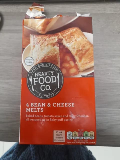 Hearty Food Co. 4 Bean & Cheese Melts