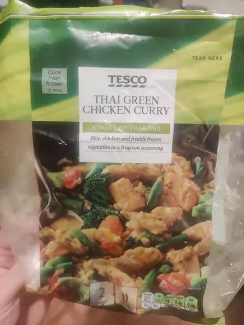 Tesco Thai Green Chicken Curry