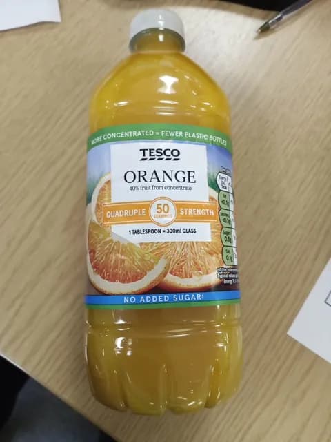Tesco Orange Quadruple Strength