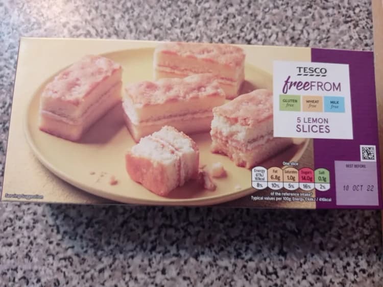 Tesco Freedom 5 Lemon Slices Cakes