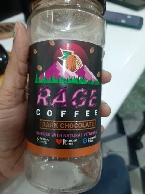 Rage Coffee Dark Chocolate Infused With Natural Vitamins