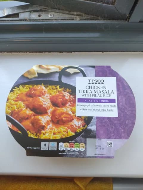 Tesco Chicken Tikka Masala With Pilau Rice