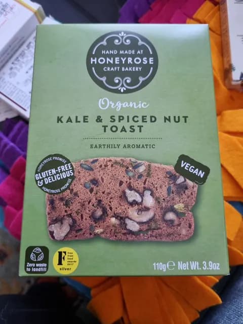 Honeyrose Craft Bakery Organic Kale & Spiced Nut Toast