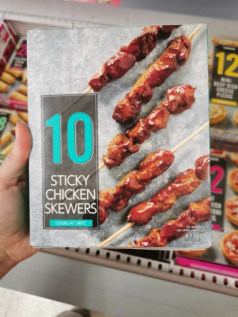 10 Sticky Chicken Skewers