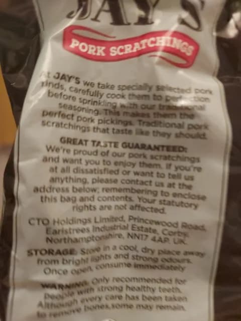 Jay'S Pork Scratchings