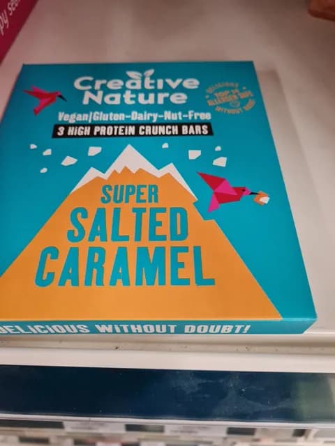 Creative Nature Super Salted Caramel 3 High Protein Crunch Bars