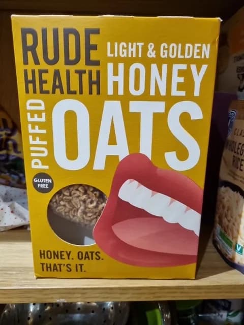 Rude Health Light & Golden Honey Puffed Oats
