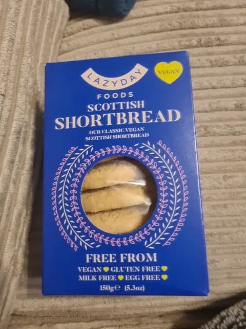 Lazy Day Foods Vegan Scottish Shortbread