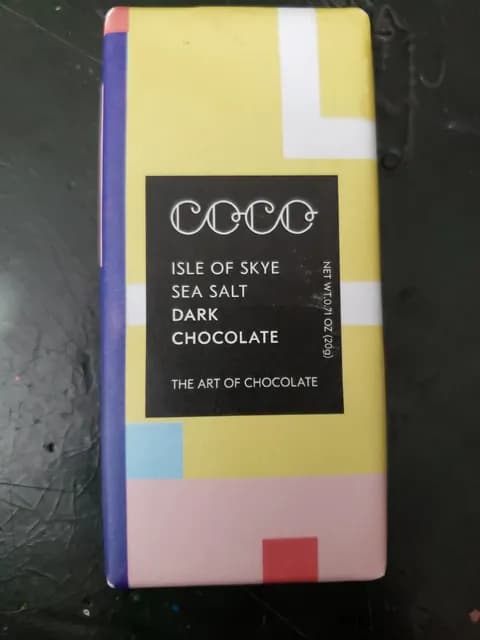Coco Isle Of Skye Sea Salt Dark Chocolate