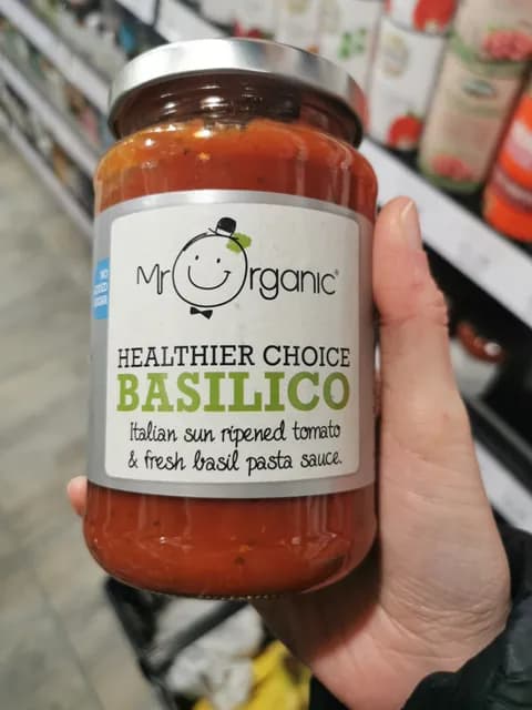Mr Organic Healthier Choice Basilico Pasta Sauce