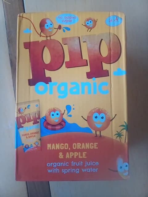 Pip Organic Mango, Orange & Apple Fruit Juice With Spring Water