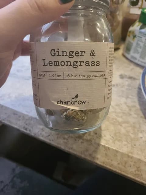 Charbrew Ginger & Lemongrass Bio Tea Pyramids