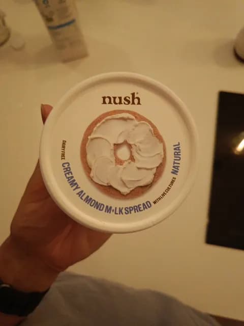 Nush Creamy Almond Milk Spread Natural