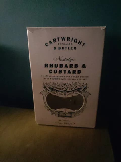 Cartwright & Butler Nostalgic Rhubarb & Custard Hard Boiled Sweets