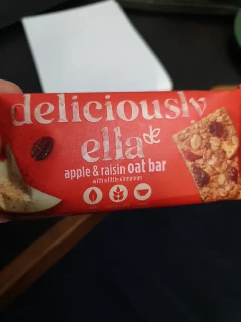 Deliciously Ella Apple & Raisin Oat Bar With A Little Cinnamon