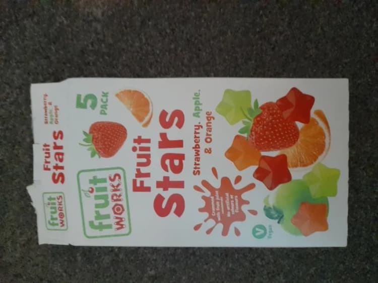 Fruit Works Strawberry, Apple, & Orange Fruit Stars