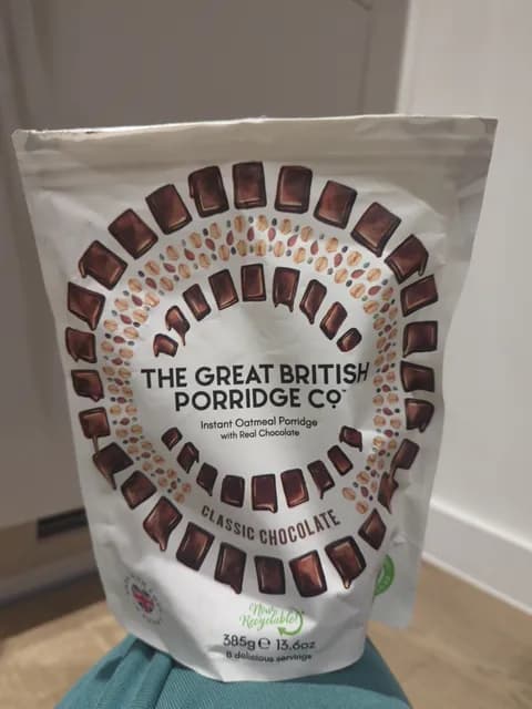 The Great British Porridge Co. Instant Oatmeal Porridge With Real Chocolate