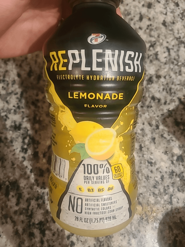 7-Select Replenish Electrolyte Hydration Beverage Lemonade Flavor