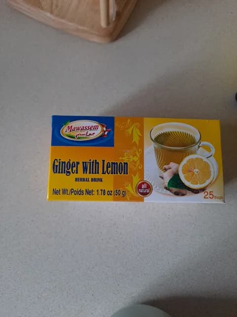 Mawassem Ginger With Lemon Herbal Drink