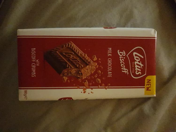 Lotus Biscoff Milk Chocolate With Biscoff Crumbs