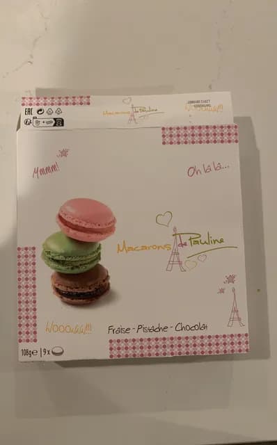 Macarons De Pauline Fraise - Pistache - Chocolat