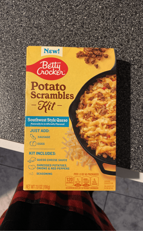 Betty Crocker Potato Scrambles Kit Southwestern Style Queso