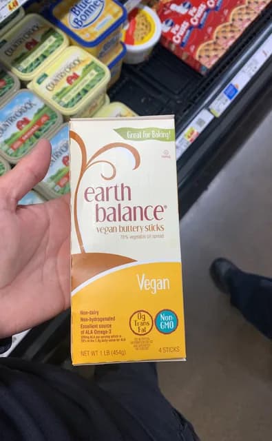 Earth Balance Vegan Buttery Sticks 78% Vegetable Oil Spread