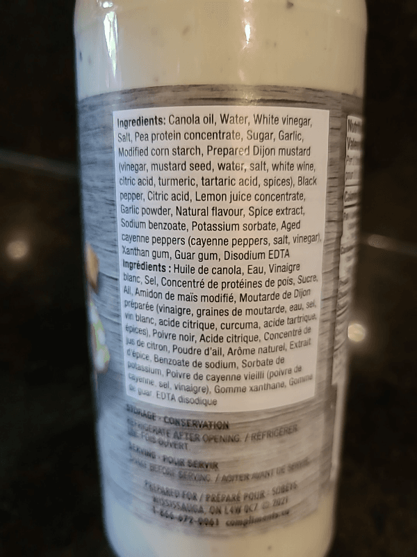Compliments Plant-Based Caesar Dressing