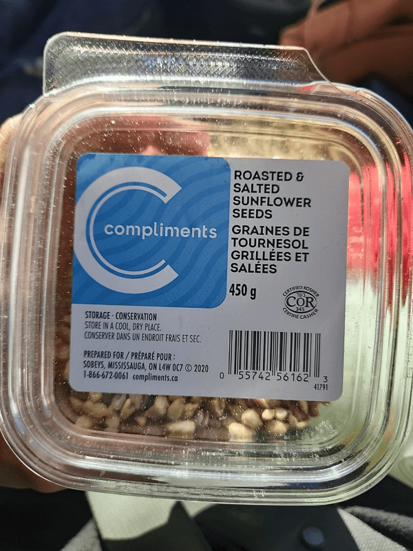 Compliments Roasted & Salted Sunflower Seeds
