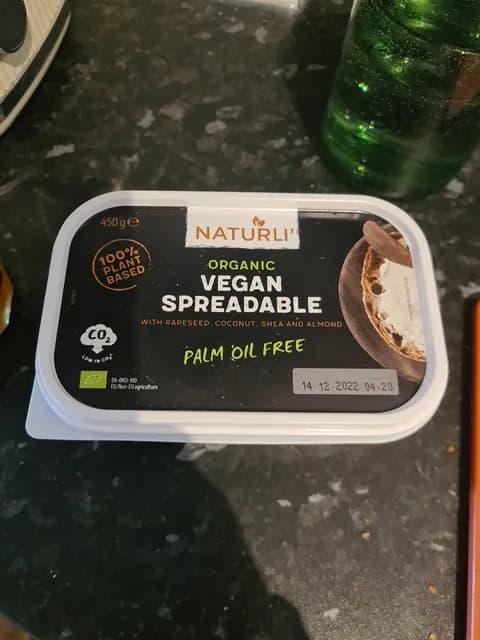 Naturli' Organic Vegan Spreadable