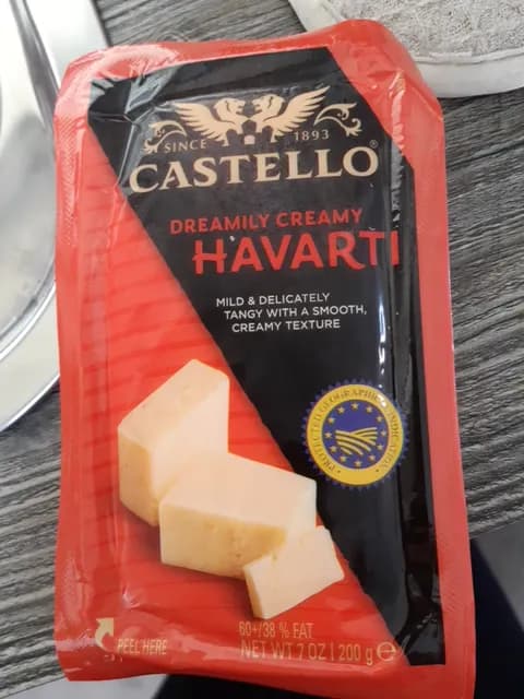 Castello Dreamily Creamy Havarti Mild & Delicately Tangy With Smooth, Creamy Texture