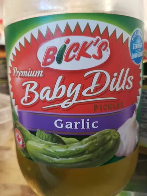 Bick'S Premium Garlic Baby Dill Pickles