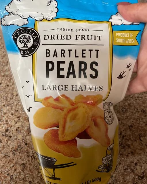 Cecilia'S Farm Dried Bartlett Pears Large Halves