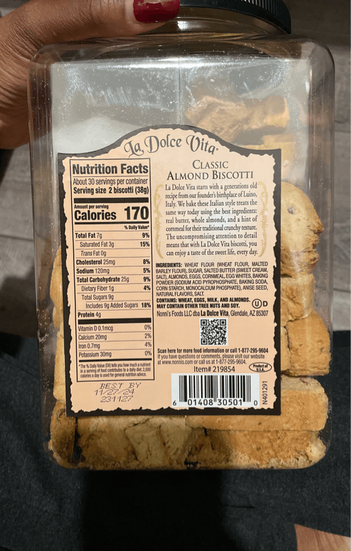 La Dolce Vita Classic Almond Biscotti