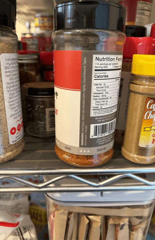 Lane'S Signature Sugar Free Rub/Seasoning