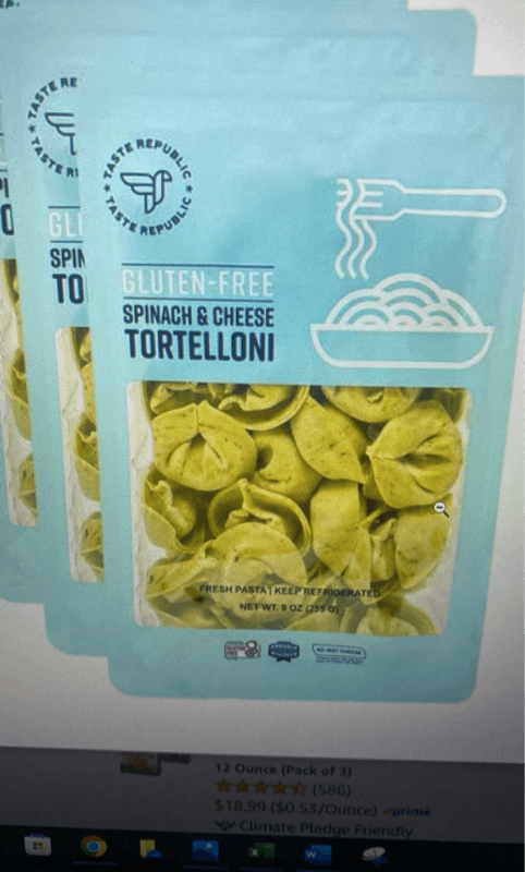 Taste Republic Gluten-Free Spinach & Cheese Tortelloni
