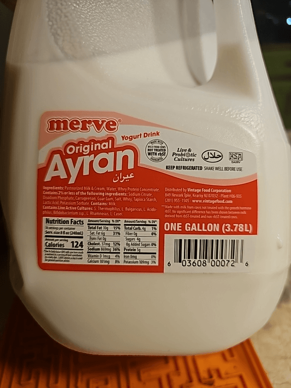 Merve Original Ayran Yogurt Drink