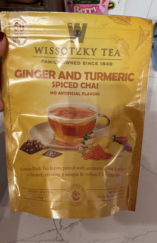 Wissotzky Tea Ginger And Turmeric Spiced Chai Tea