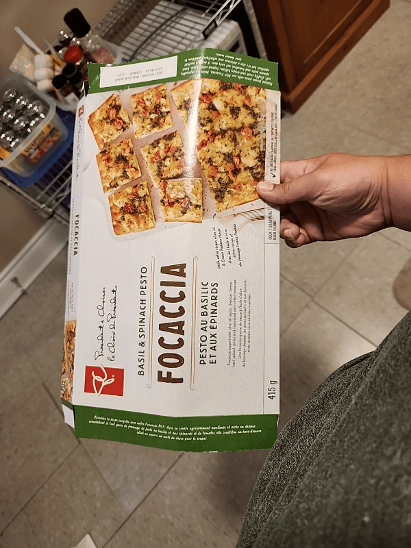 President'S Choice Basil & Spinach Pesto Focaccia
