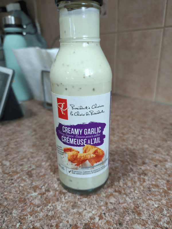 President'S Choice Creamy Garlic Wing Sauce