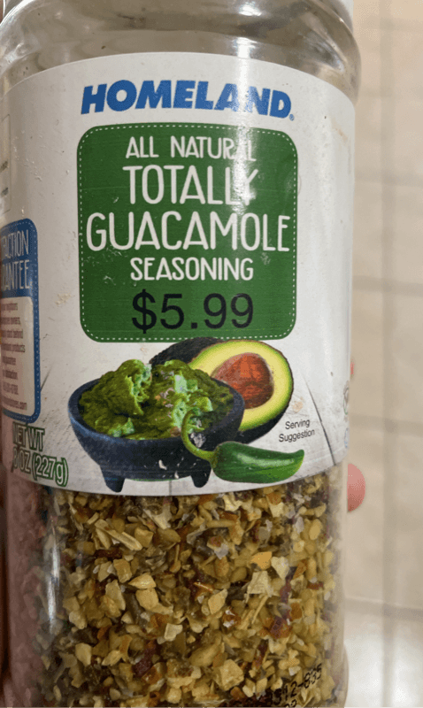 Homeland All Natural Totally Guacamole Seasoning