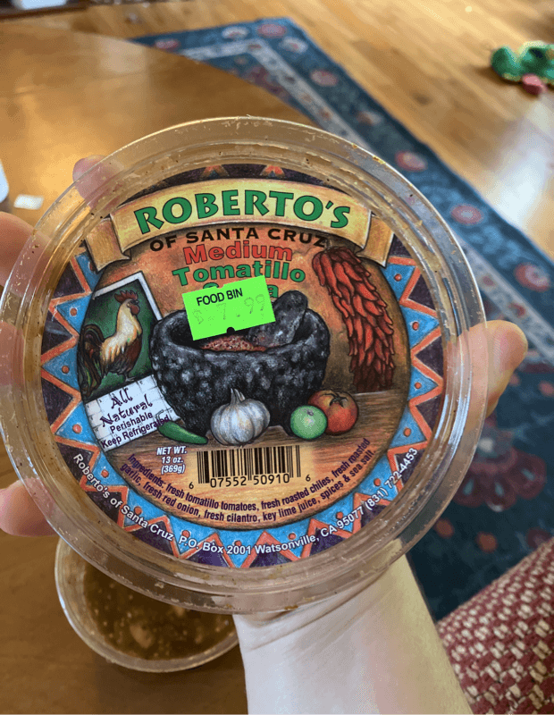 Roberto'S Of Santa Cruz Medium Tomatillo Salsa