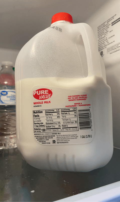 Pure Value Grade A Pasteurized + Homogenized Whole Milk