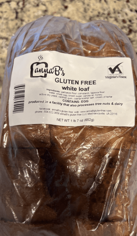 Anna B'S Gluten Free White Loaf
