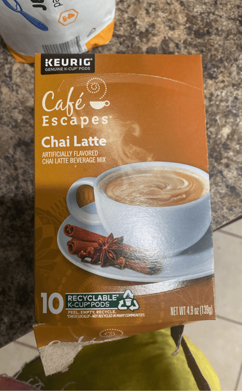 Keurig Cafe Escapes Chai Latte Beverage Mix