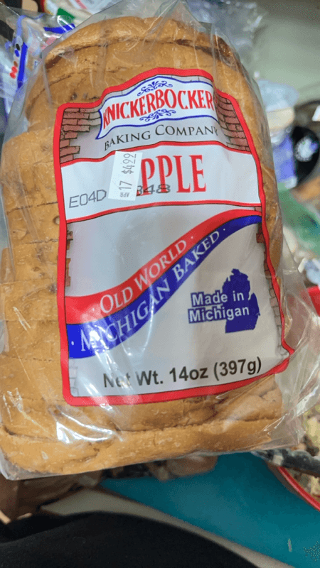 Knickerbocker Baking Company Apple Bread