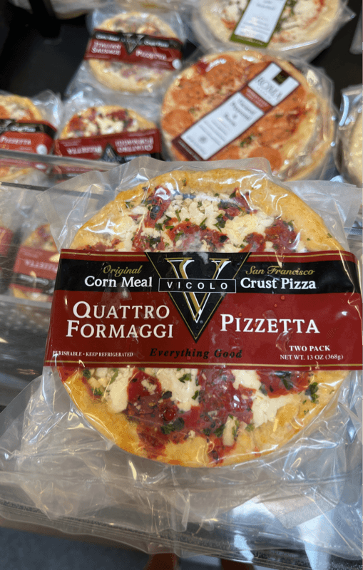 Vicolo Original Corn Meal Crust Pizza Quattro Formaggi
