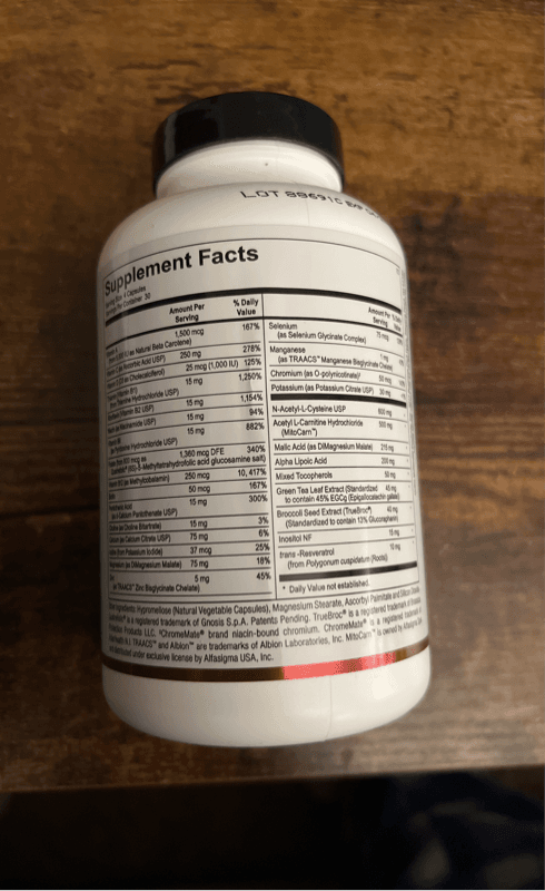 Ortho Molecular Products Mitocore 120 Capsules
