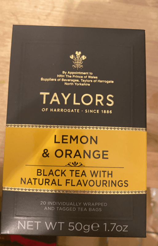 Taylors Lemon & Orange Black Tea With Natural Flavourings